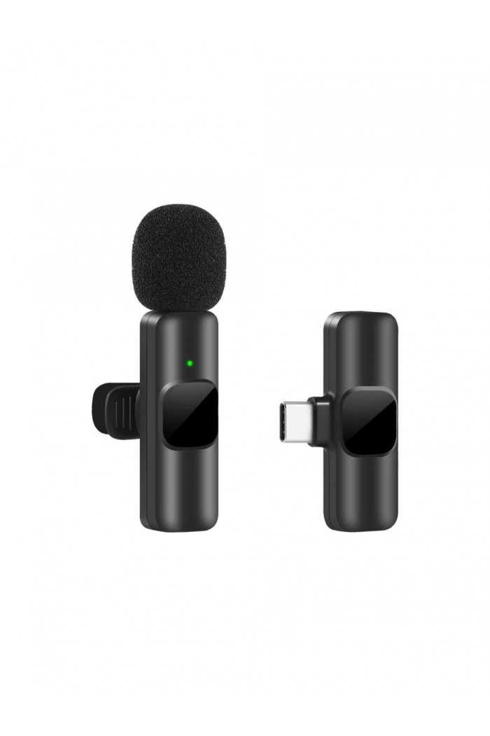 Deyatech Android Uyumlu Wirelles K9 Mikrofonu Cep Telefonu Için Yaka Mikrofonu